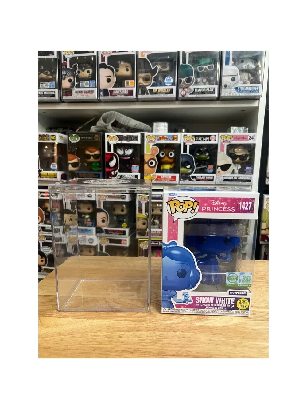 LE ONLY 5000 PCS BLUE GLOW IN DARK Snow White Funko Pop #1427 Disney GITD Movies